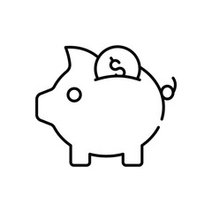 piggy bank Vector icon