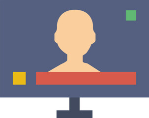 television Illustration on a white background.