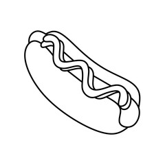 hotdog coloring page printable