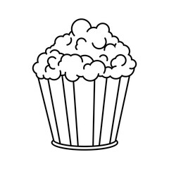 popcorn coloring page printable