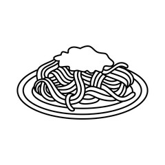 spaghetti coloring page printable