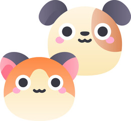 cat Illustration on a white background.