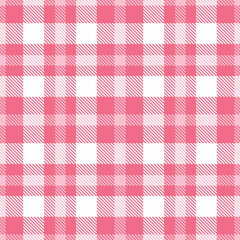 Pastel Carnation and Deep Light Rose Seamless Tartan Textile Design
