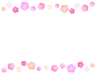 春らしくて可愛い桜のフレーム素材　2