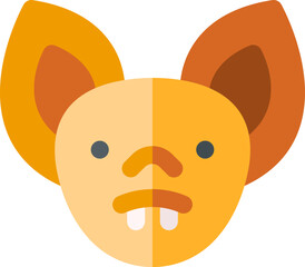 bat Illustration on a white background.