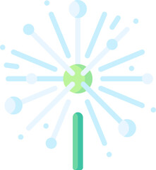 dandelion Illustration on a white background.