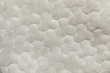 close up of white cotton round