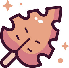 leaf Illustration on a white background 