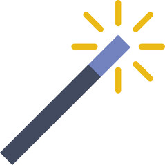 magic wand Illustration on a white background 