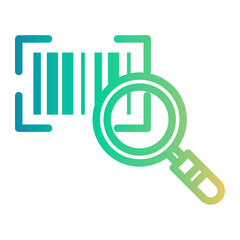 barcode Line Gradient Icon