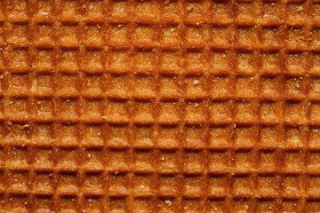 stroopwafel close up texture
