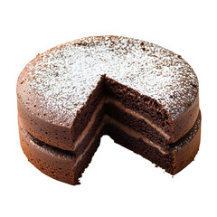 Delicious Chocolate Layer Cake with Powdered Sugar