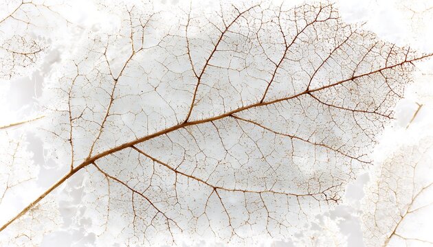 A detailed image of a skeletal dried leaf structure