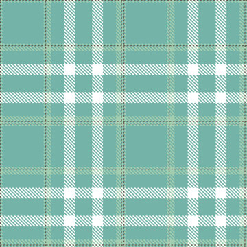 Modern Pale Pale Teal Seamless Tartan Textile Design Variant 2107