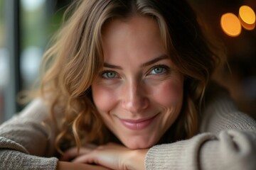 Portrait of Beautiful Woman.