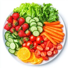 Various mixed fresh organic vegetable in Spring