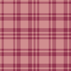 Cool Greyish Pink Seamless Tartan with Dark Light Burgundy accents Textile Design