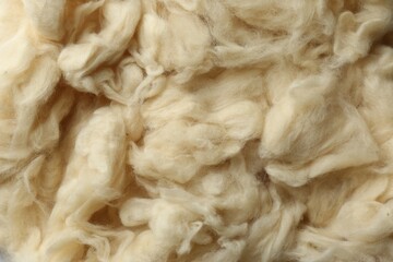 Clean white wool texture as background, closeup