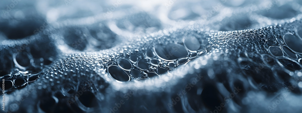 Poster macro shot of a glistening ptfe surface with captivating texture -