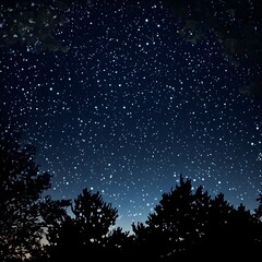 A myriad of stars shining brightly in the night sky