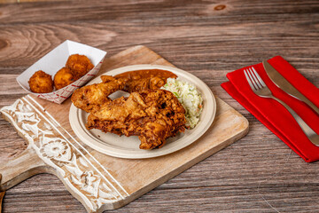 fried chicken food
