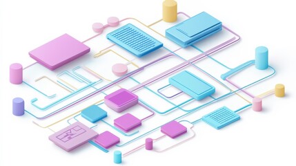 Media Buying Process Flowchart on White Background