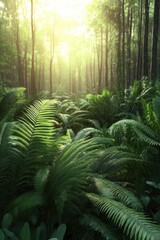 Lush fresh green Spring leaf