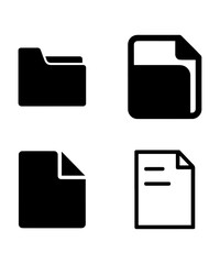 Folder and Document Icons for File Management System