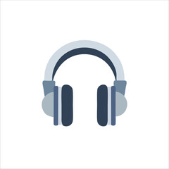 headphone icon logo vector illustration