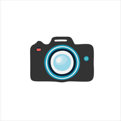Black Camera icon logo vector illustration