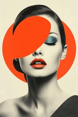 Surreal minimalist magazine cover showcases a striking interplay of color and light with a creative focus on the brain and imaginative expression