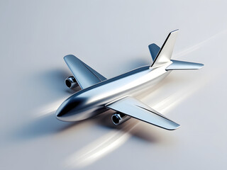 kids toy model airplane isolated on white background