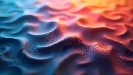 Wavy fractal design with liquid light patterns