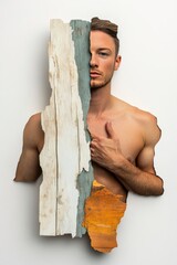 Exploring the depths of creativity through a minimalist magazine cover that blends human elements with surrealist art