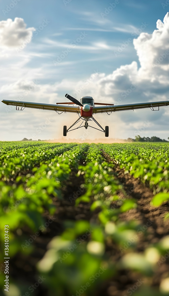 Poster precision farming system using ai to optimize crop yields -