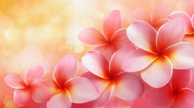 Tropical flowers with asian american pacific islander heritage month