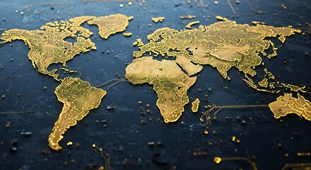 Sharp focused stock photo of technology, semiconductors, supply chains, geopolitics
