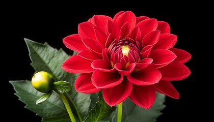 Red Dahlia Close-up (1)