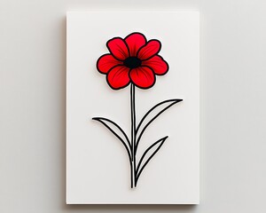 Red Flower Illustration