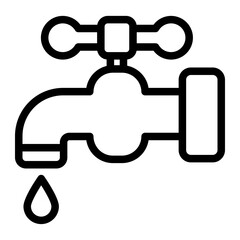 faucet Line Icon