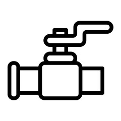 Obraz premium faucet Line Icon