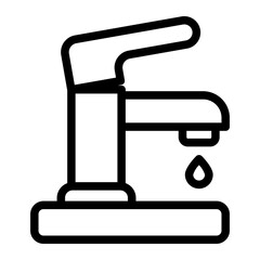 sink Line Icon