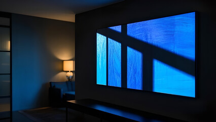 Fototapeta premium wall art, design abstrack blue and black, for interior and decoration.