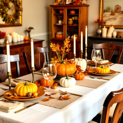 halloween table setting