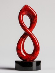 Red Infinity Sculpture