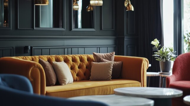 A boutique hotel featuring a chic and cozy design.