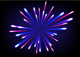 Abstract background with 3d explosion blast