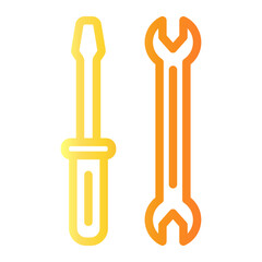 screwdriver Line Gradient Icon