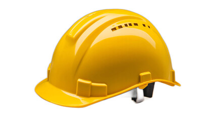 Bright Yellow Safety Helmet for Construction and Industrial Use