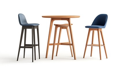 modern contemporary bar table 3D render